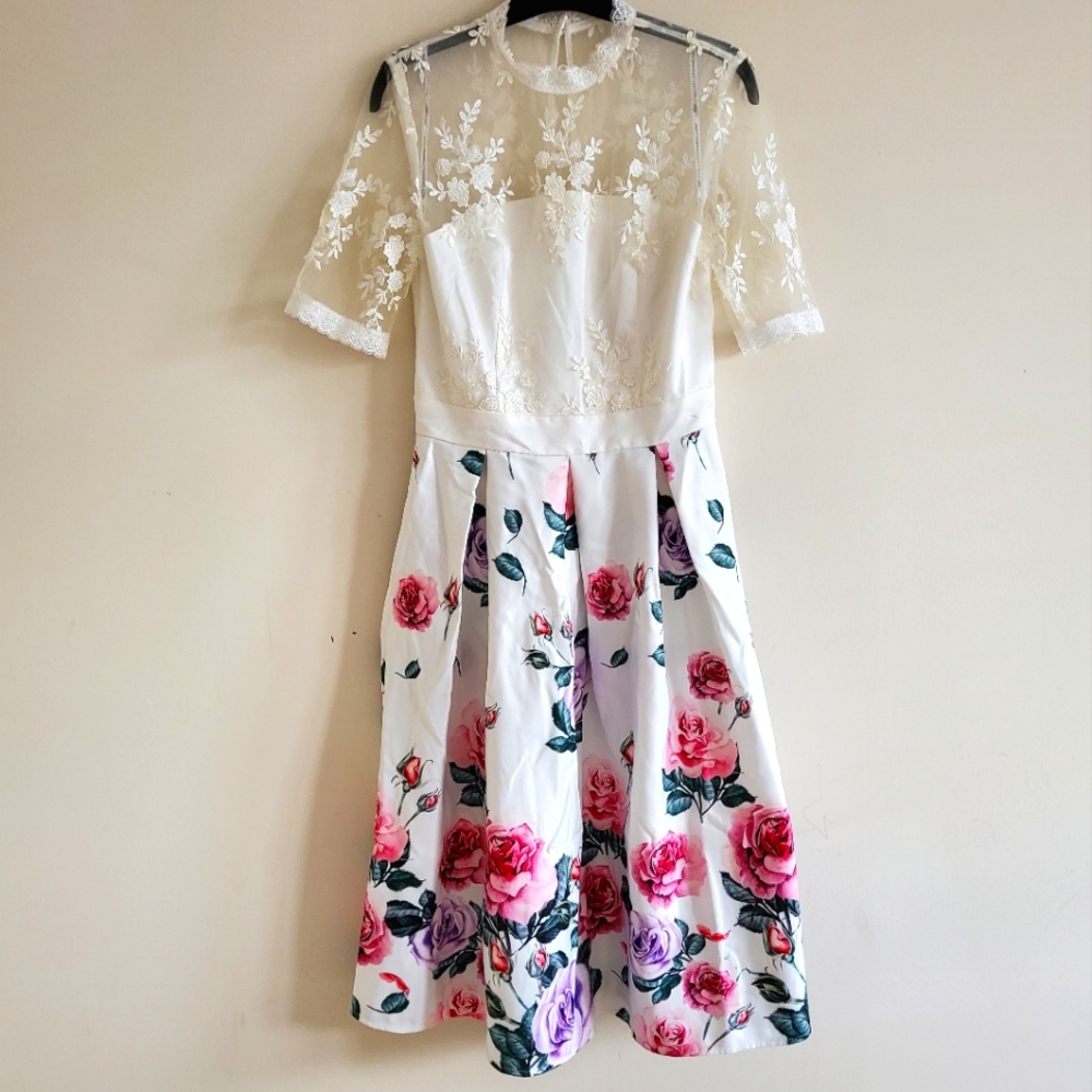 UK 8 (US size 4, S ), floral dress